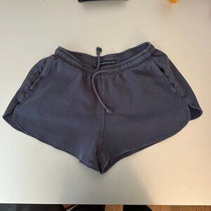 brandy melville blue waffle shorts